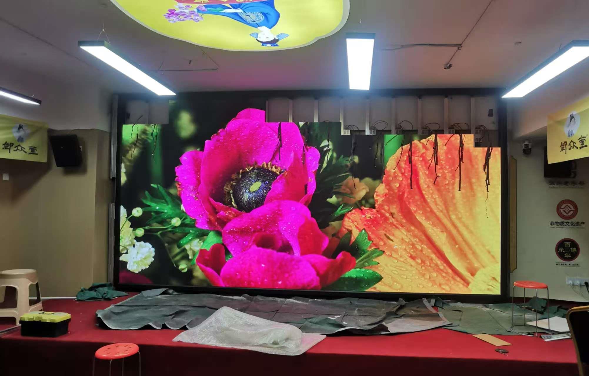 2026.3.12徐州某单位室内p2.5彩屏完工（tong  shan  wan  da )