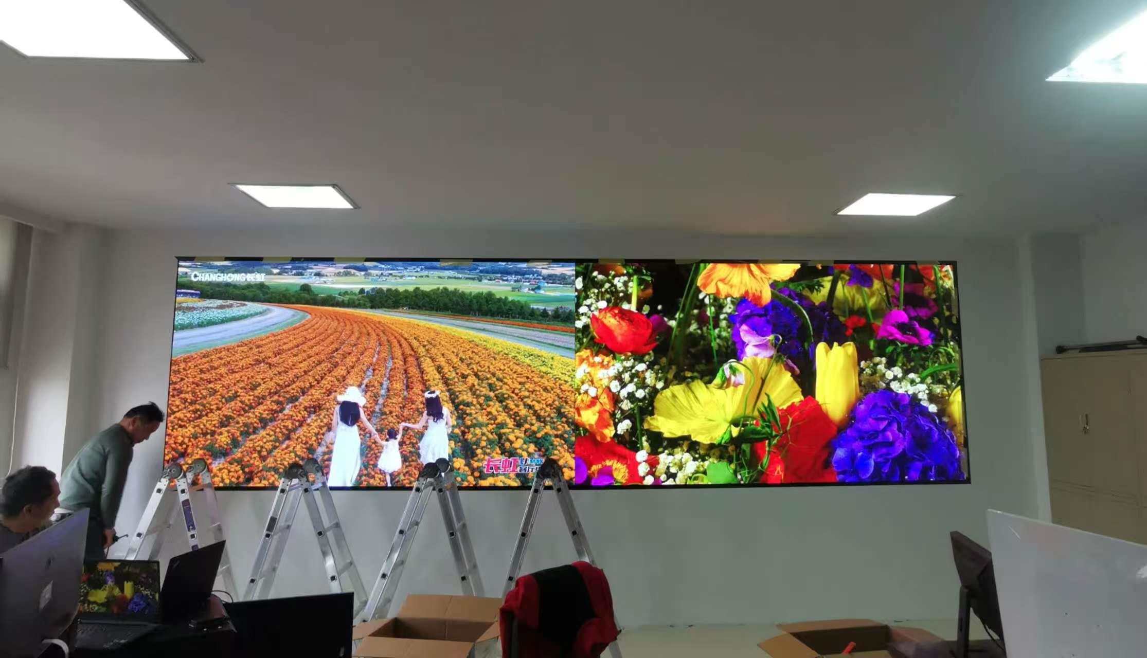 2026.3.27徐州某单位室内p1.5彩屏完工（guan  dao)